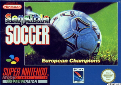 SNES - Sensible Soccer Box Art Front