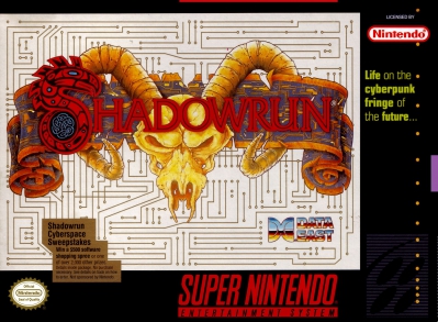 SNES - Shadowrun Box Art Front