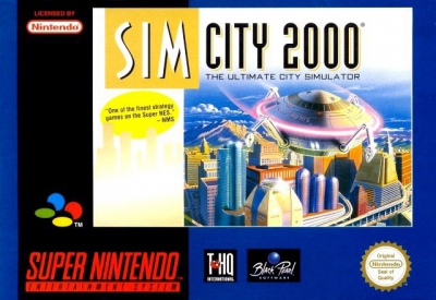 SNES - SimCity 2000 Box Art Front