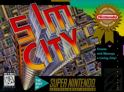 SNES - SimCity Box Art Front