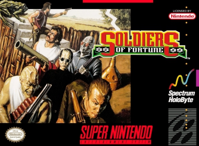 SNES - Soldiers of Fortune Box Art Front