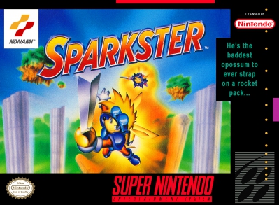 SNES - Sparkster Box Art Front