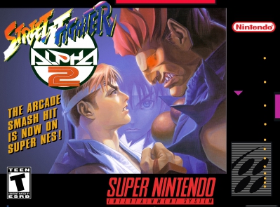 SNES - Street Fighter Alpha 2 Box Art Front