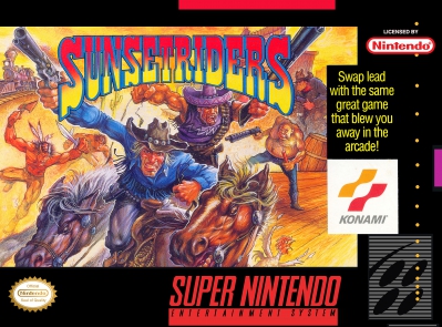 SNES - Sunset Riders Box Art Front