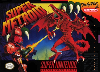 SNES - Super Metroid Box Art Front