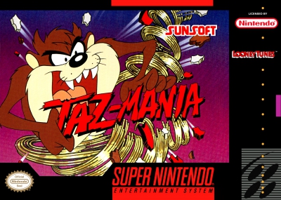 SNES - Taz Mania Box Art Front