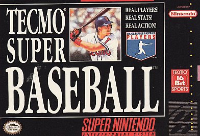 SNES - Tecmo Super Baseball Box Art Front