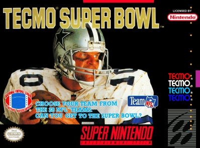 SNES - Tecmo Super Bowl Box Art Front