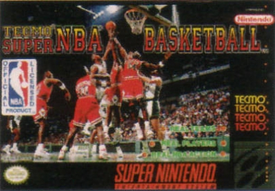 SNES - Tecmo Super NBA Basketball Box Art Front