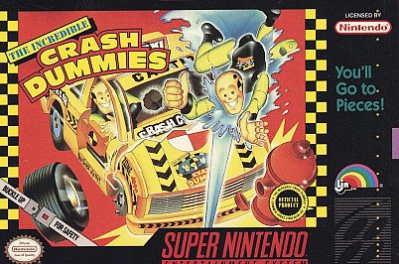 SNES - The Incredible Crash Dummies Box Art Front