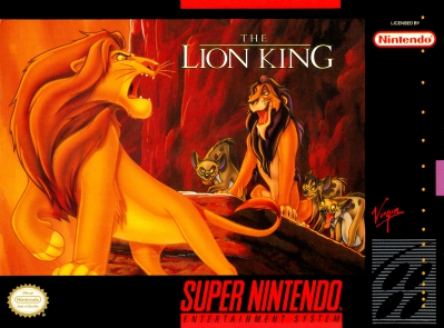 SNES - The Lion King Box Art Front