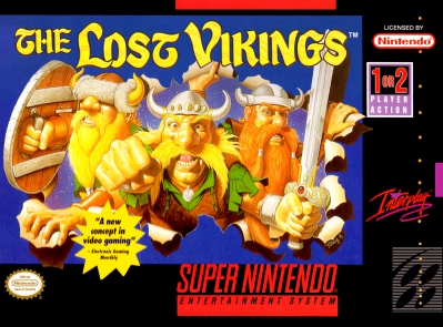 SNES - The Lost Vikings Box Art Front