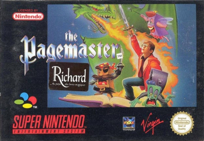 SNES - The Pagemaster Box Art Front