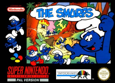 SNES - The Smurfs Box Art Front