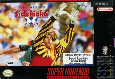 SNES - Tony Meola's Sidekicks Soccer Box Art Front