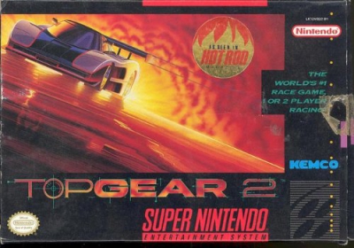 SNES - Top Gear 2 Box Art Front