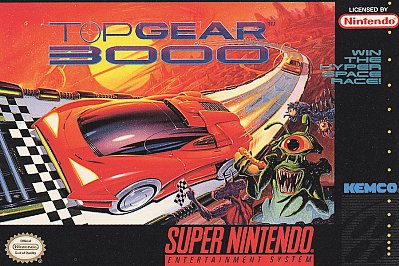 SNES - Top Gear 3000 Box Art Front