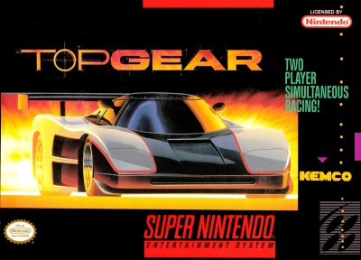 SNES - Top Gear Box Art Front