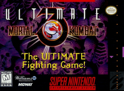 SNES - Ultimate Mortal Kombat 3 Box Art Front