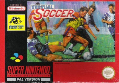 SNES - Virtual Soccer Box Art Front