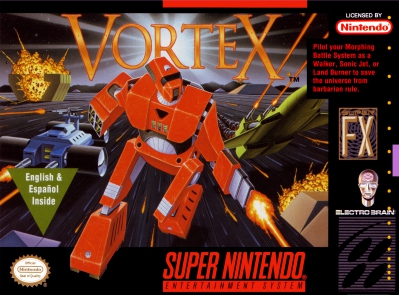 SNES - Vortex Box Art Front