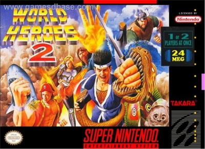 SNES - World Heroes 2 Box Art Front