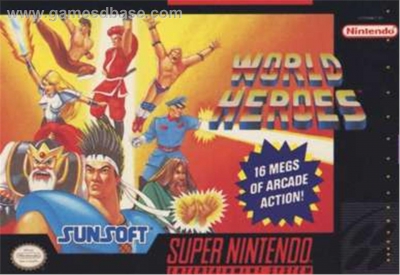 SNES - World Heroes Box Art Front