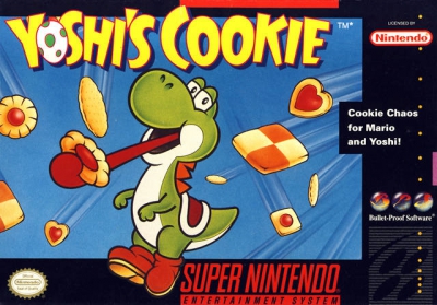 SNES - Yoshi's Cookie Box Art Front