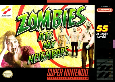 SNES - Zombies Ate My Neighbors Box Art Front
