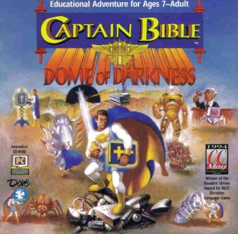 DOS - Captain Bible in Dome of Darkness Box Art Front