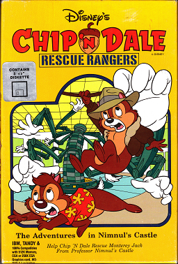 DOS - Chip 'N Dale Rescue Rangers The Adventure in Nimnul's Castle Box Art Front