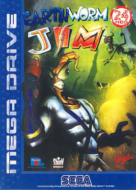 DOS - Earthworm Jim 2 Box Art Front