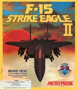 DOS - F 15 Strike Eagle Box Art Front