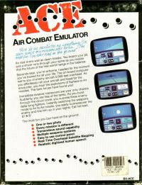 DOS - ACE Air Combat Emulator Box Art Back