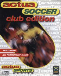 DOS - Actua Soccer Club Edition Box Art Front