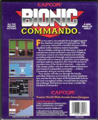 DOS - Bionic Commando Box Art Back
