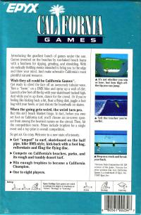 DOS - California Games Box Art Back