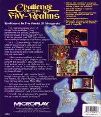 DOS - Challenge of the Five Realms Box Art Back