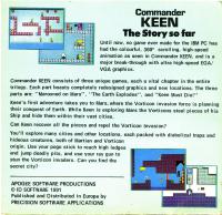 DOS - Commander Keen Invasion of the Vorticons Box Art Back