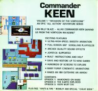 DOS - Commander Keen Invasion of the Vorticons Box Art Front