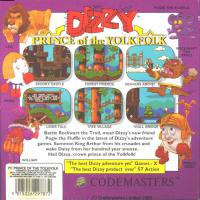 DOS - Dizzy Prince of the Yolkfolk Box Art Back