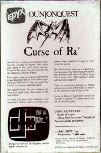 DOS - Dunjonquest Curse of Ra Box Art Back