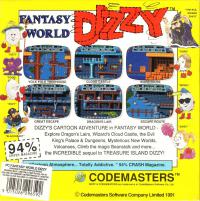 DOS - Fantasy World Dizzy Box Art Back