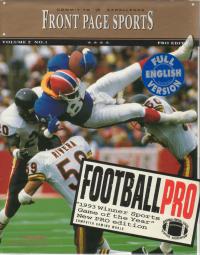 DOS - Front Page Sports Football Pro Box Art Front