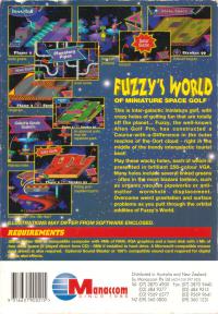 DOS - Fuzzy's World of Miniature Space Golf Box Art Back