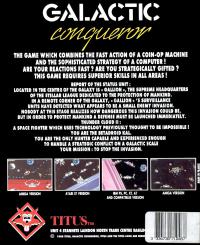 DOS - Galactic Conqueror Box Art Back