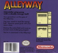 Game Boy - Alleyway Box Art Back