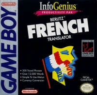 Game Boy - Berlitz French Translator Box Art Front