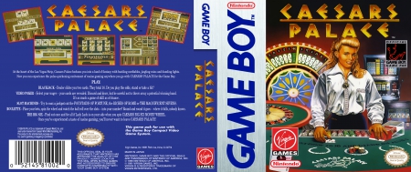 Game Boy - Caesars Palace Box Art