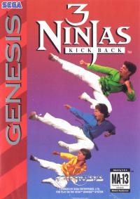 Genesis - 3 Ninjas Kick Back Box Art Front